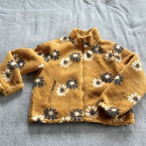 Floral fleece jacket
